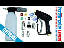 Load and play video in Gallery viewer, Detail Kit - Foam Cannon Stainless Quick Disconnects Spray Tips