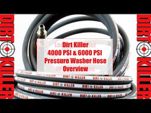 Load and play video in Gallery viewer, Double Wire Pressure Washer Hoses - Grey Non-marking 100FT