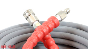 Single Wire Pressure Washer Hoses - 100 FT - Grey Non-Marking